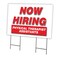 Signmission Now Hiring Physical Therapist Assistants Yard & Stake plastic, 2436 PHYSICAL THERAPIST ASSISTANTS C-2436 PHYSICAL THERAPIST ASSISTANTS - alternate 1